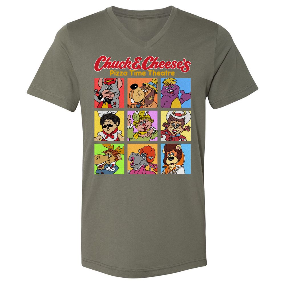 Unisex V-Neck T-Shirt - ARA9Y22D - Military Green - 10