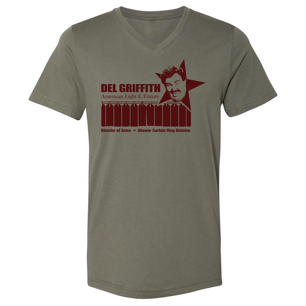 Unisex V-Neck T-Shirt - P96A8FZD - Military Green - 10