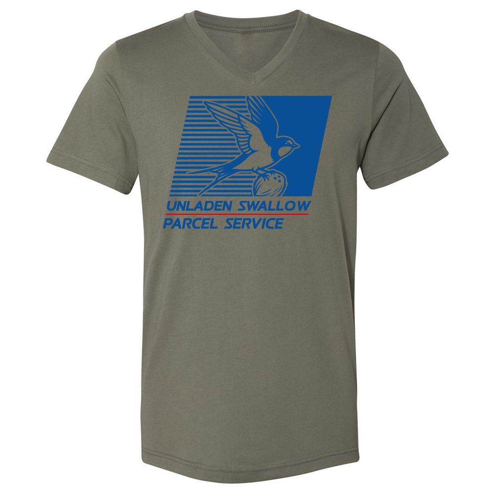 Unisex V-Neck T-Shirt - 55PU75KS - Military Green - 10