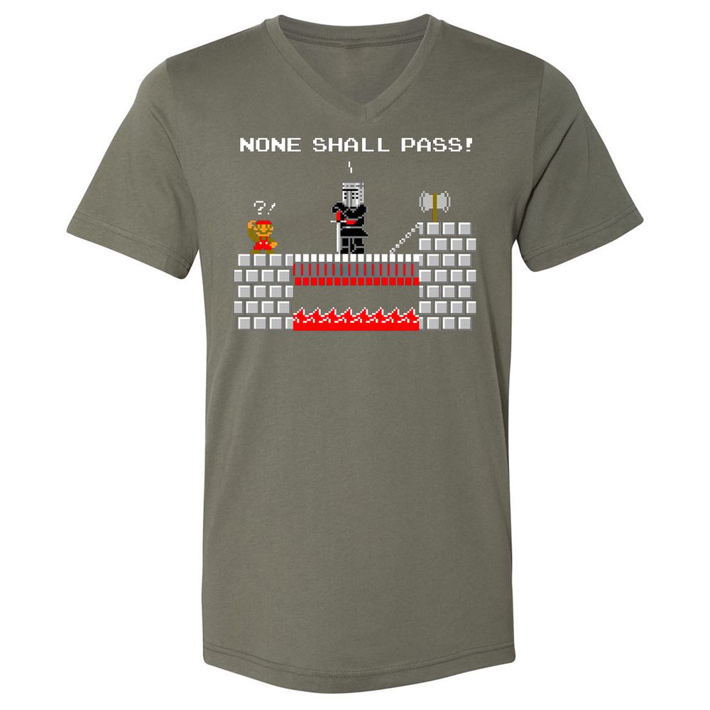 Unisex V-Neck T-Shirt - QQPRUQWP - Military Green - 10