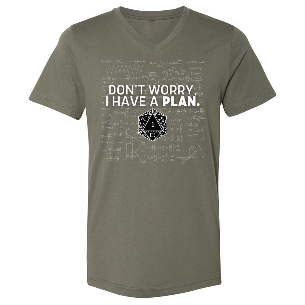 Unisex V-Neck T-Shirt - RQ6R1FUD - Military Green - 10