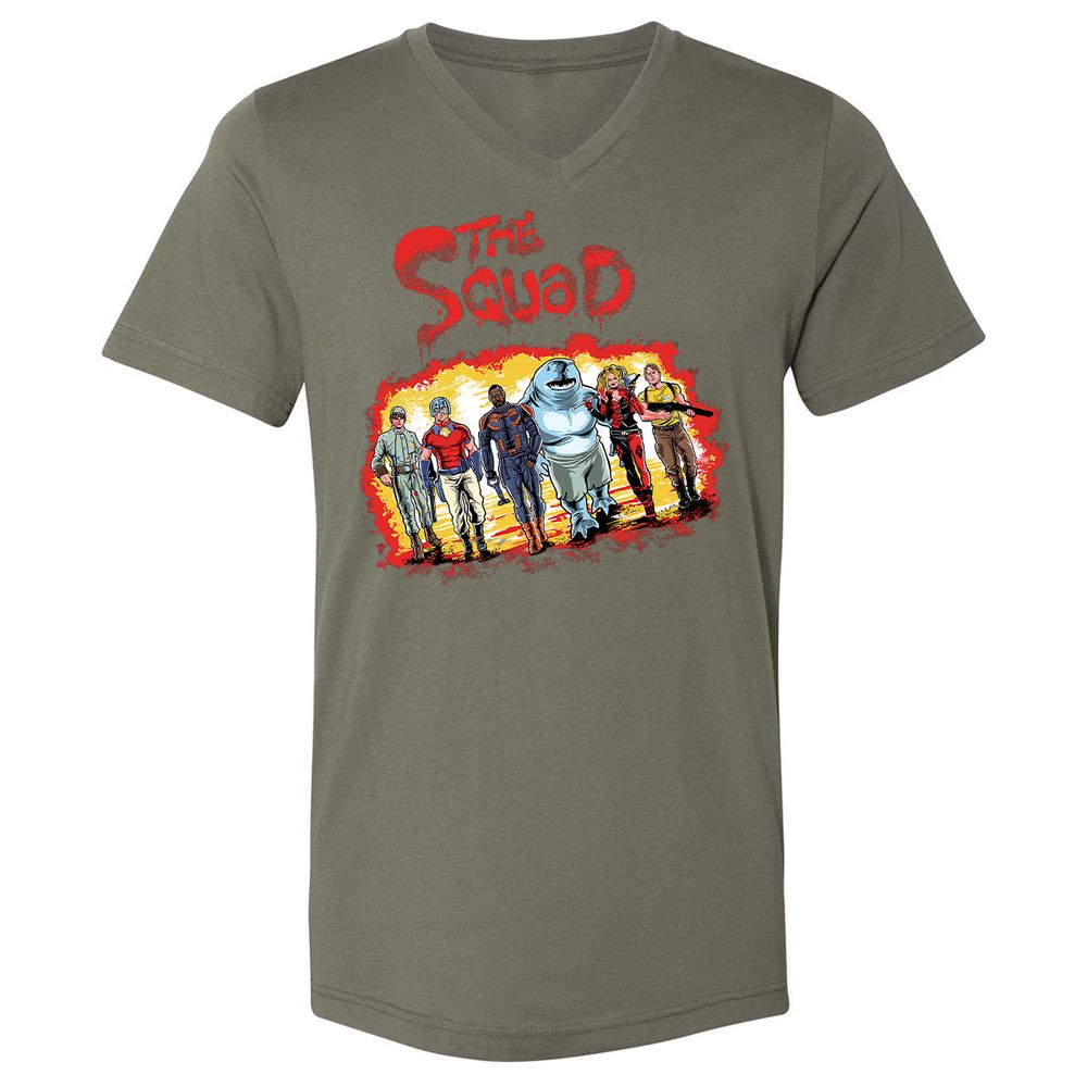 Unisex V-Neck T-Shirt - YGLSYGCN - Military Green - 10