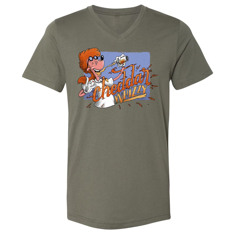 Unisex V-Neck T-Shirt - GL11TAGJ - Military Green - 10