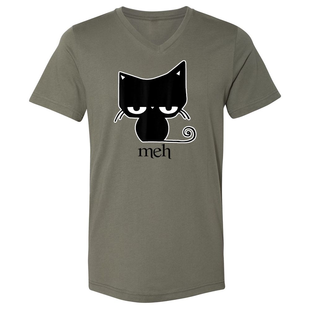 Unisex V-Neck T-Shirt - 45XLSN3Y - Military Green - 10