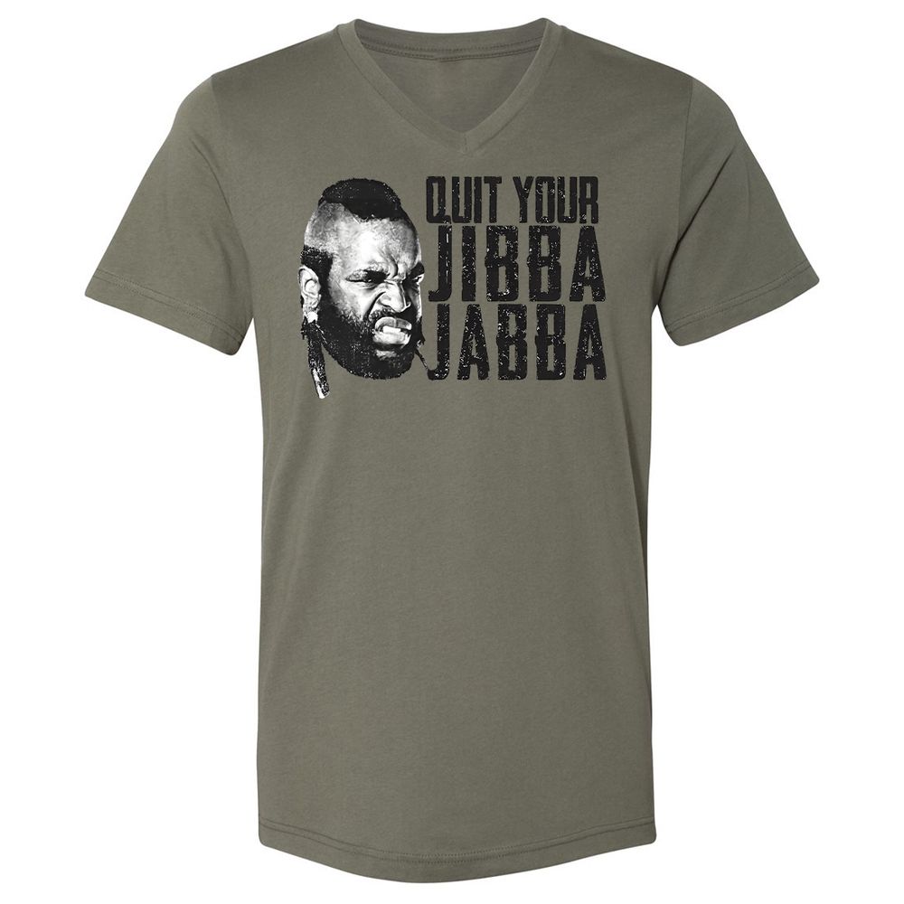 Unisex V-Neck T-Shirt - TLUMHTFQ - Military Green - 10