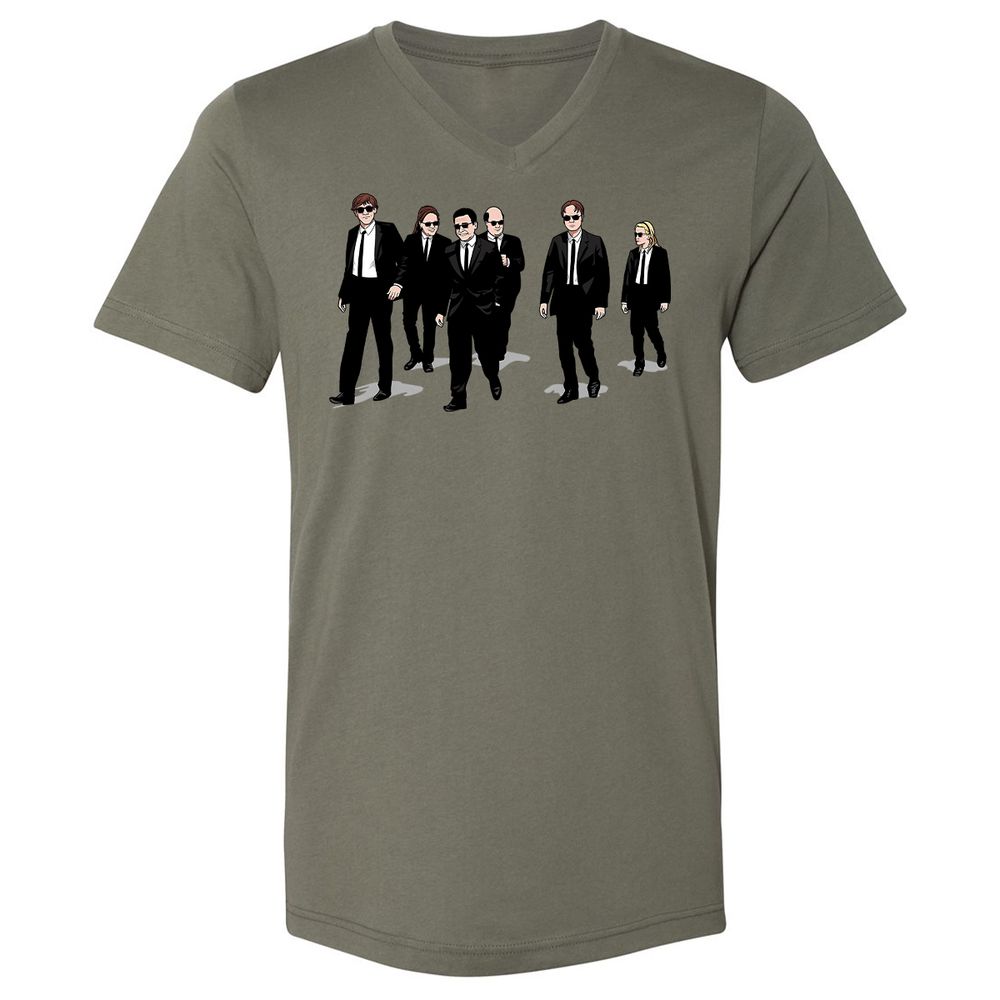 Unisex V-Neck T-Shirt - TLY9HPL7 - Military Green - 10