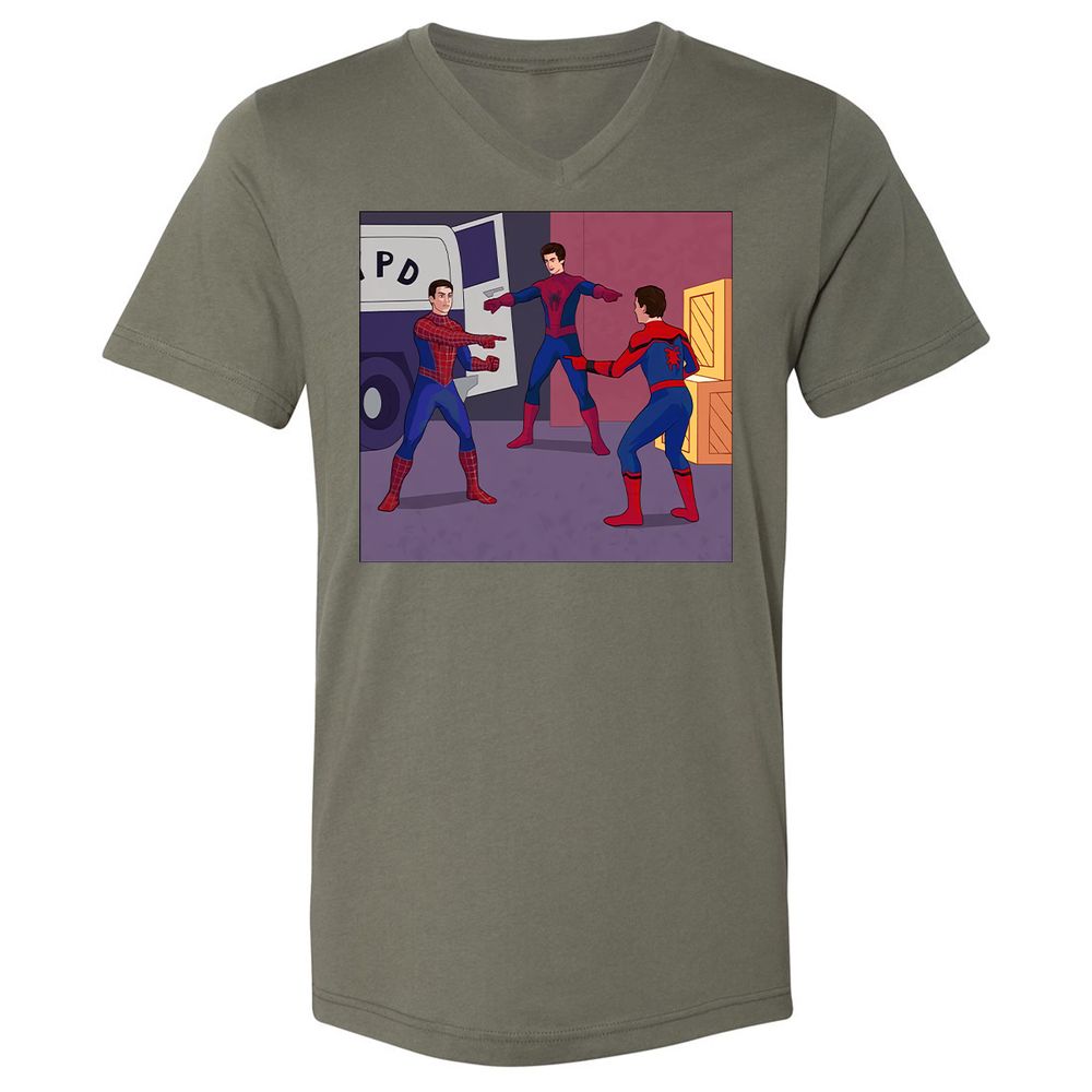 Unisex V-Neck T-Shirt - 368SVHP9 - Military Green - 10