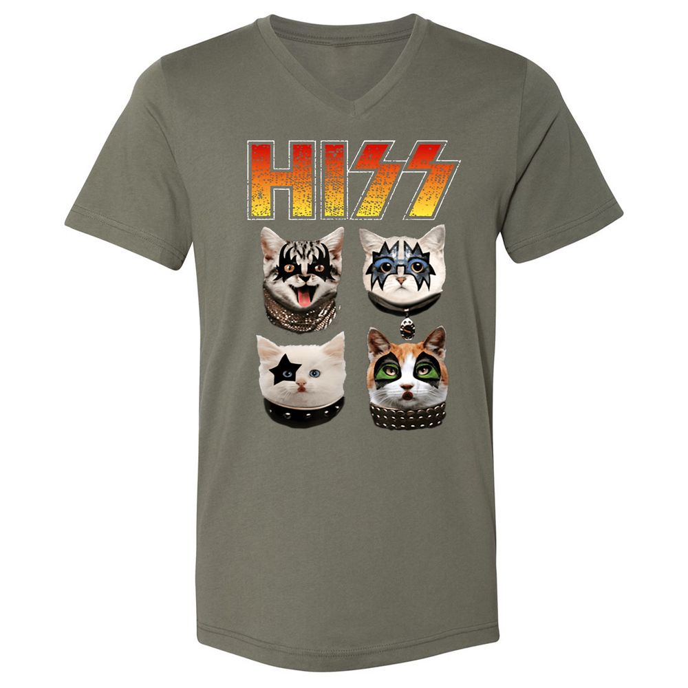 Unisex V-Neck T-Shirt - R5ND1WGL - Military Green - 10