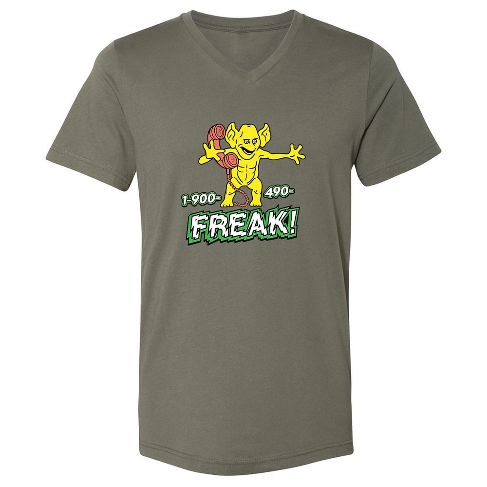 Unisex V-Neck T-Shirt - 7DX7D5LC - Military Green - 10