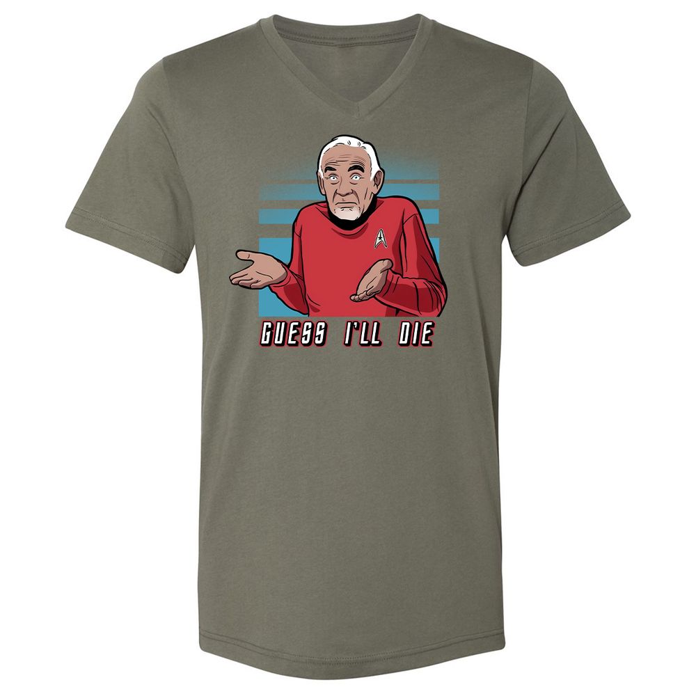 Unisex V-Neck T-Shirt - R2EXTKL5 - Military Green - 10