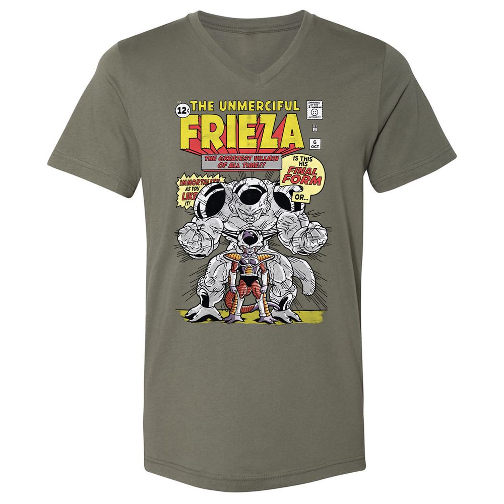 Unisex V-Neck T-Shirt - JEDVLBJT - Military Green - 10