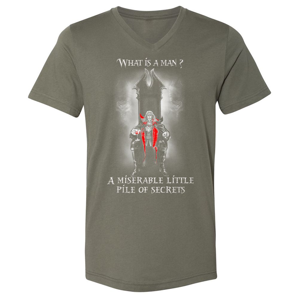 Unisex V-Neck T-Shirt - V26AQM6W - Military Green - 10