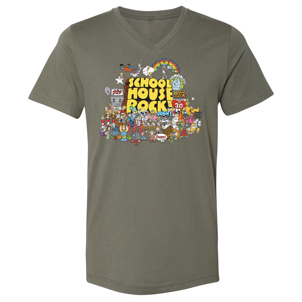 Unisex V-Neck T-Shirt - 9JCS4MXS - Military Green - 10