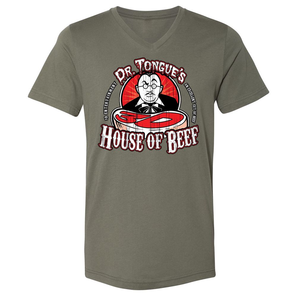 Unisex V-Neck T-Shirt - SBEGY3YB - Military Green - 10