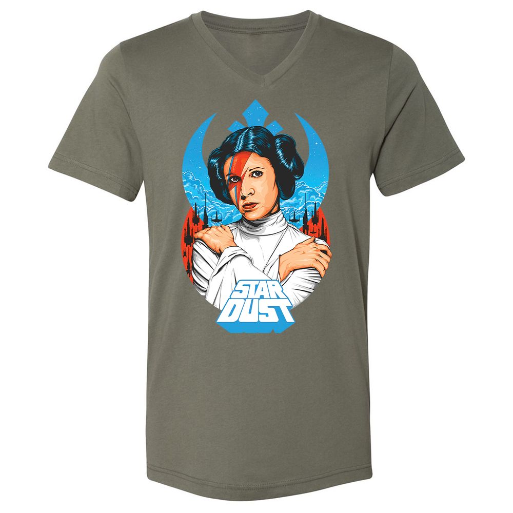 Unisex V-Neck T-Shirt - CGZDAXUY - Military Green - 10