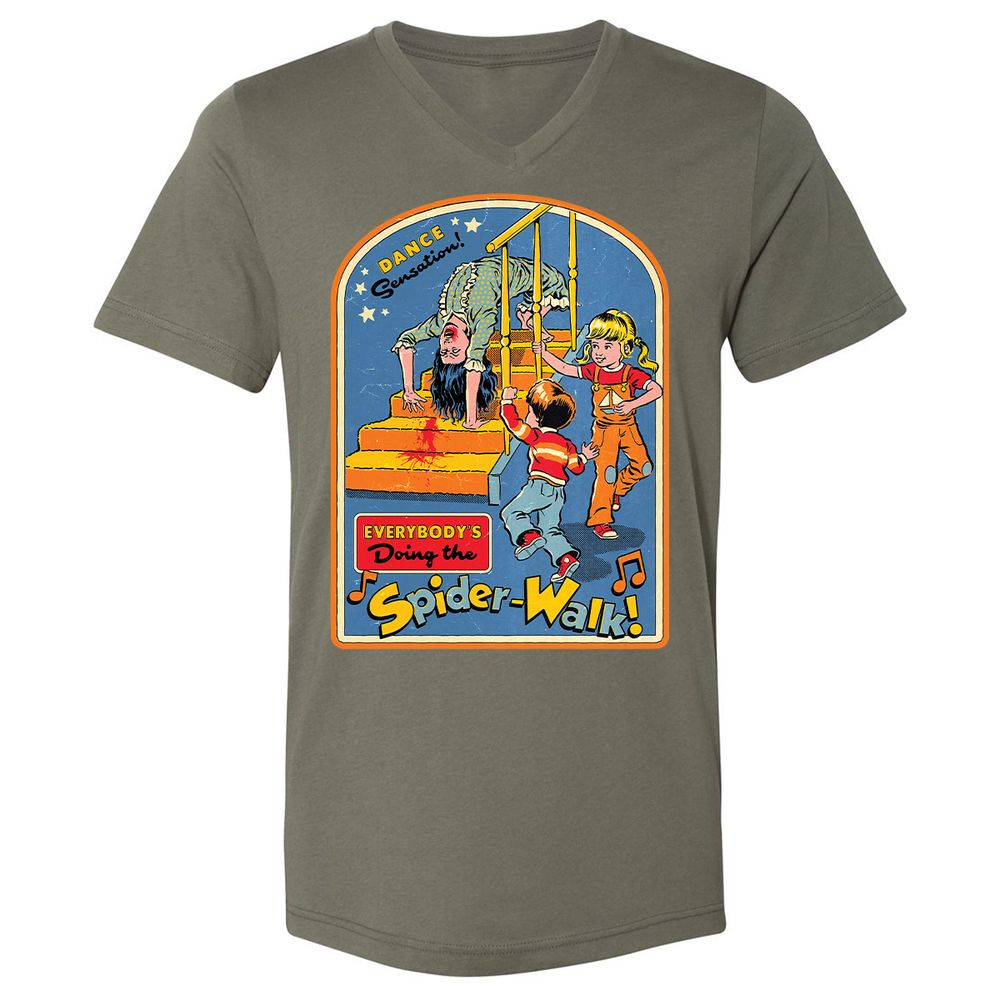 Unisex V-Neck T-Shirt - 5UYJC5P8 - Military Green - 10