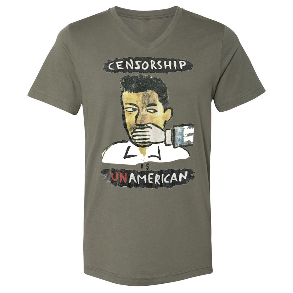 Censorship is Unamerican - Military Green - 10