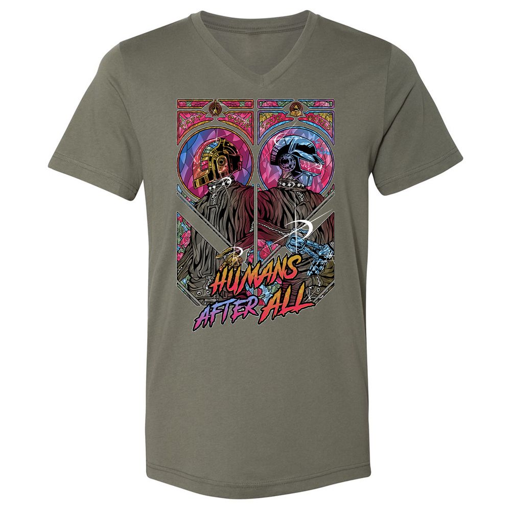 Unisex V-Neck T-Shirt - RLL1YKYK - Military Green - 10