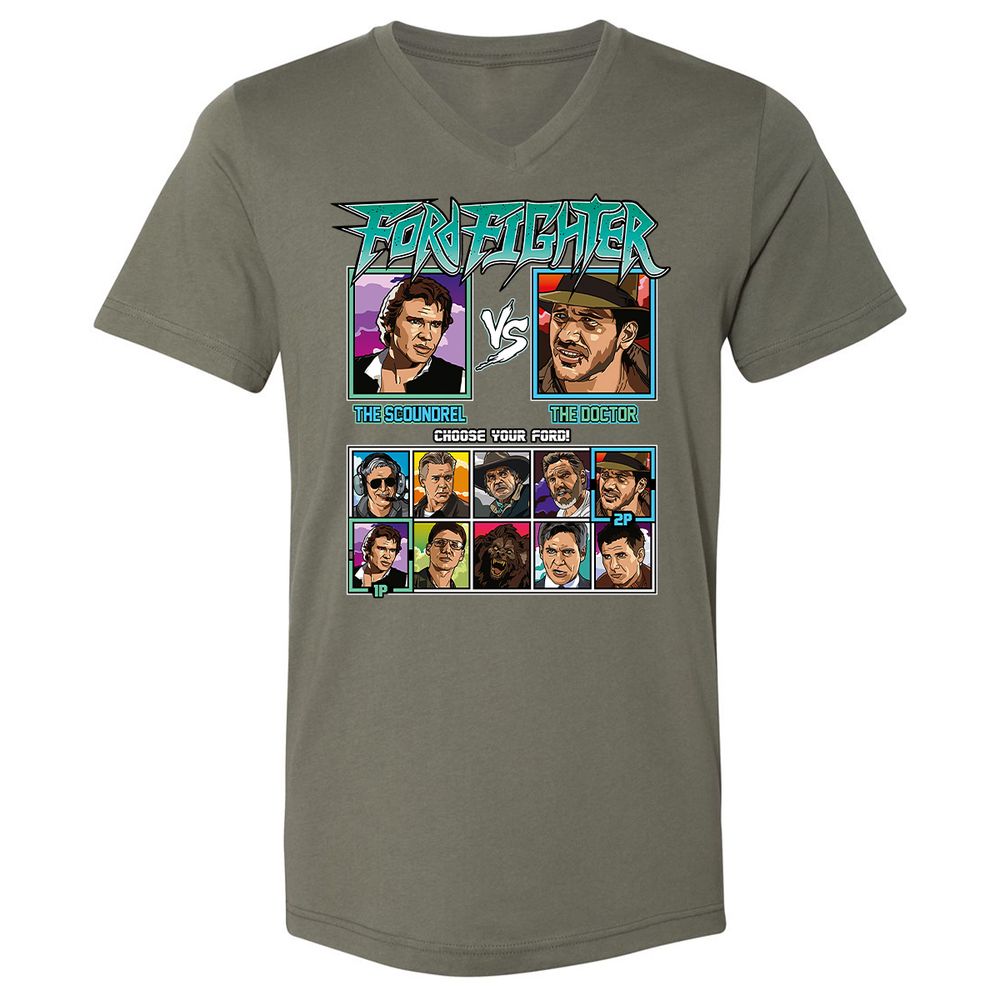 Unisex V-Neck T-Shirt - 5ZL2M52S - Military Green - 10