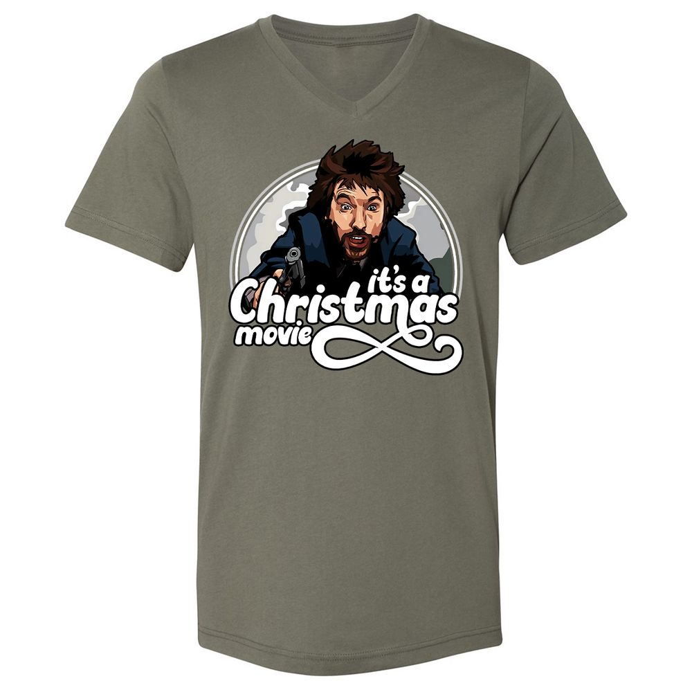Unisex V-Neck T-Shirt - 2F8ERZPU - Military Green - 10
