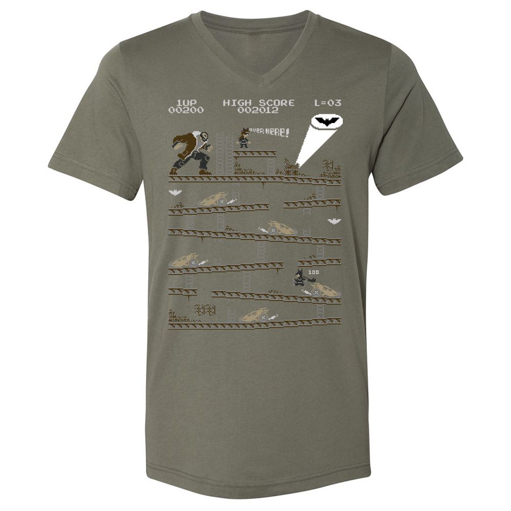 Unisex V-Neck T-Shirt - FVTGSCA6 - Military Green - 10