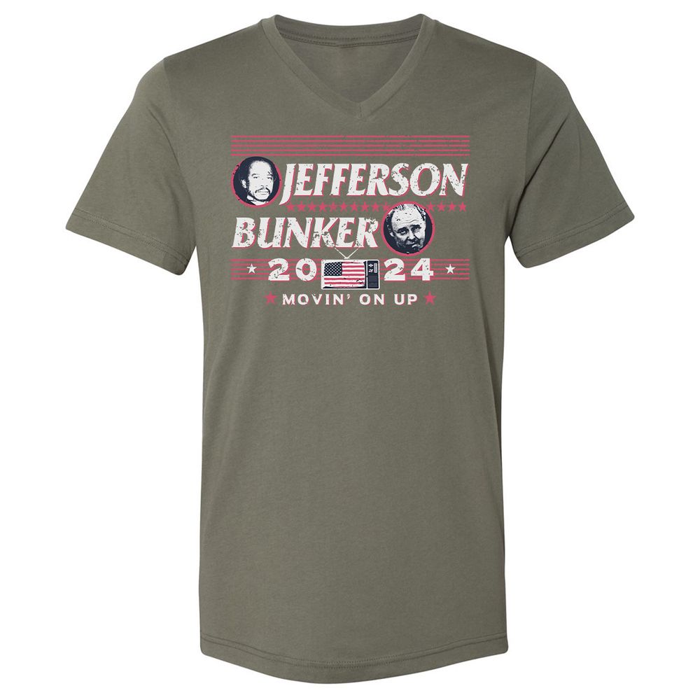 Unisex V-Neck T-Shirt - H4NS4AXM - Military Green - 10