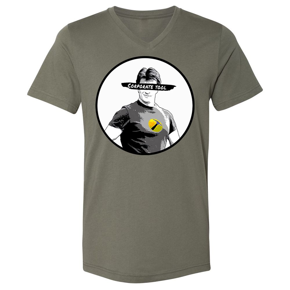Unisex V-Neck T-Shirt - JAVDXXLA - Military Green - 10