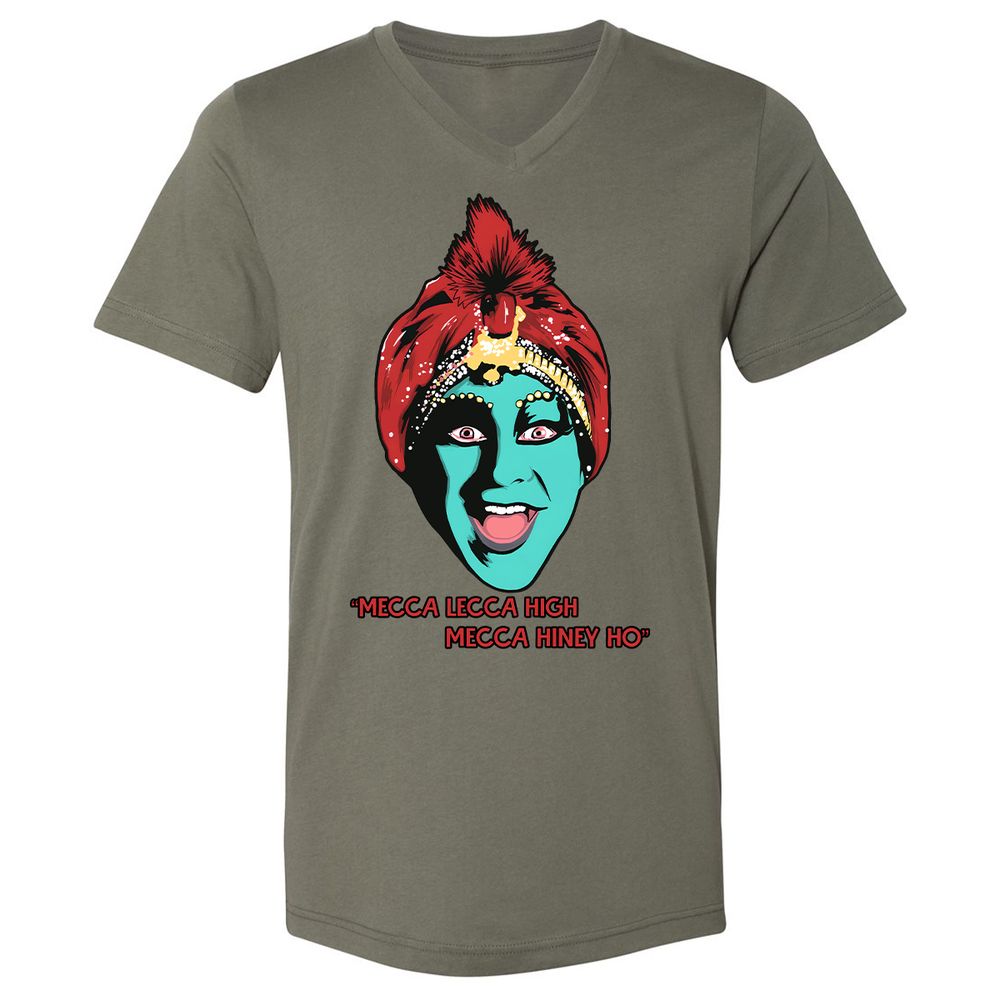 Unisex V-Neck T-Shirt - 3X583ZH3 - Military Green - 10