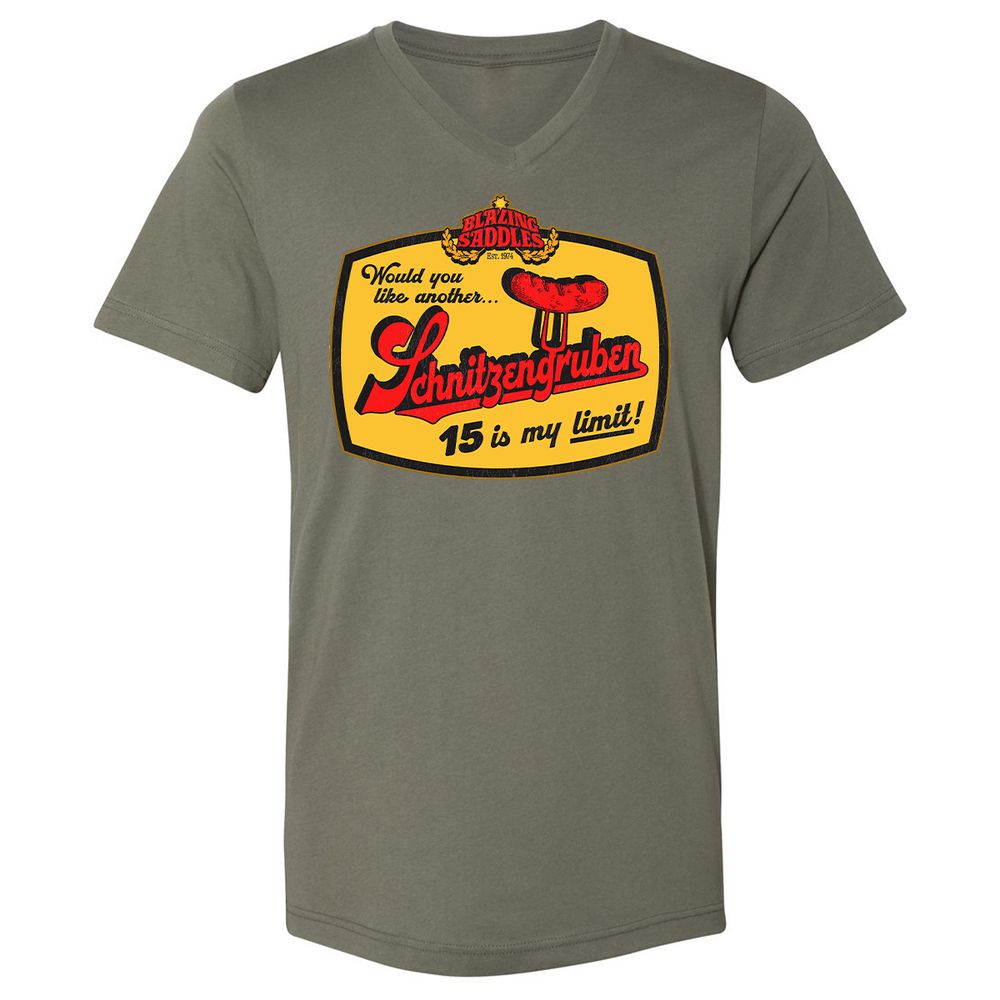 Unisex V-Neck T-Shirt - BSTA7B6U - Military Green - 10