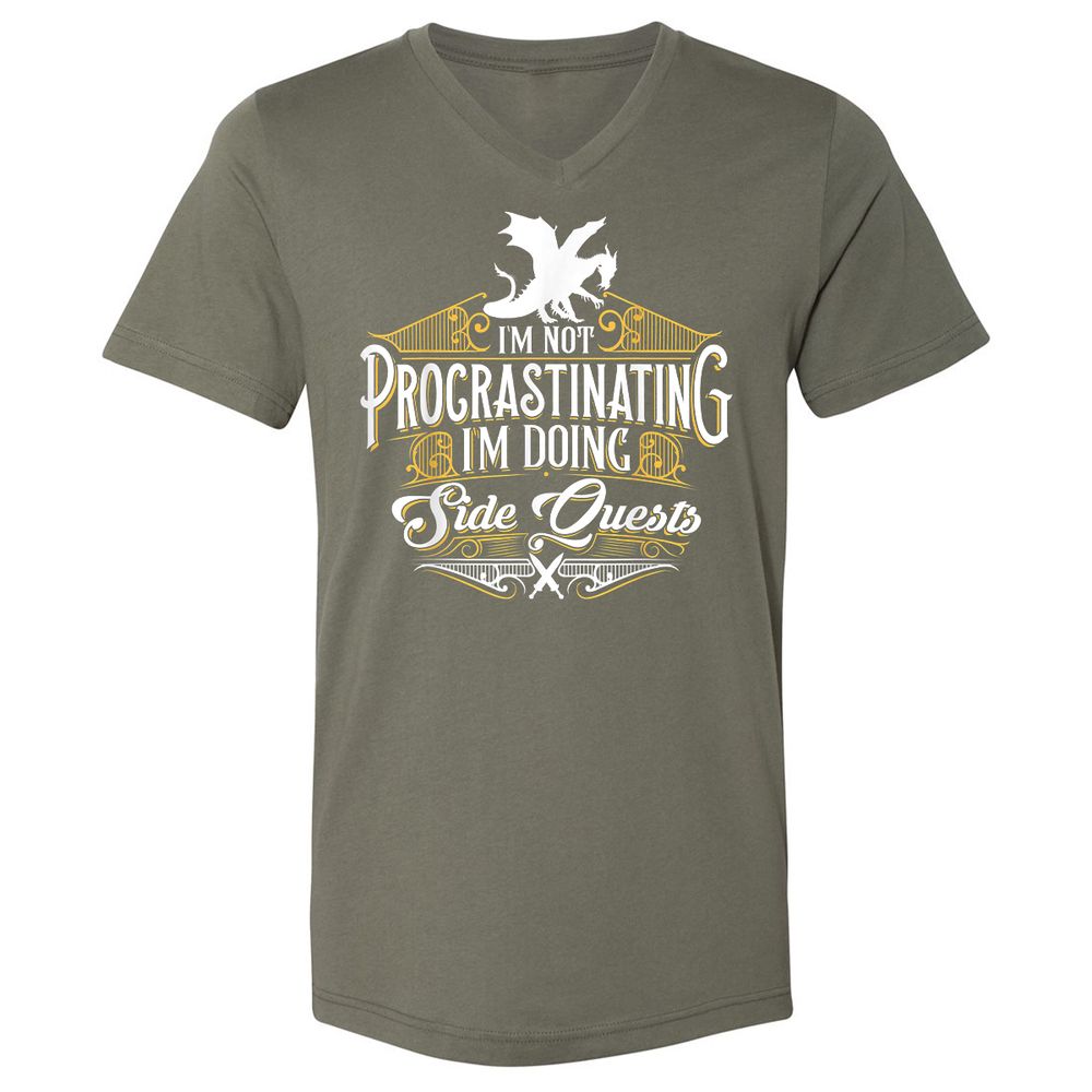 Unisex V-Neck T-Shirt - BCPMN3M7 - Military Green - 10