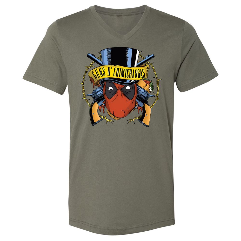 Unisex V-Neck T-Shirt - GJA7942D - Military Green - 10