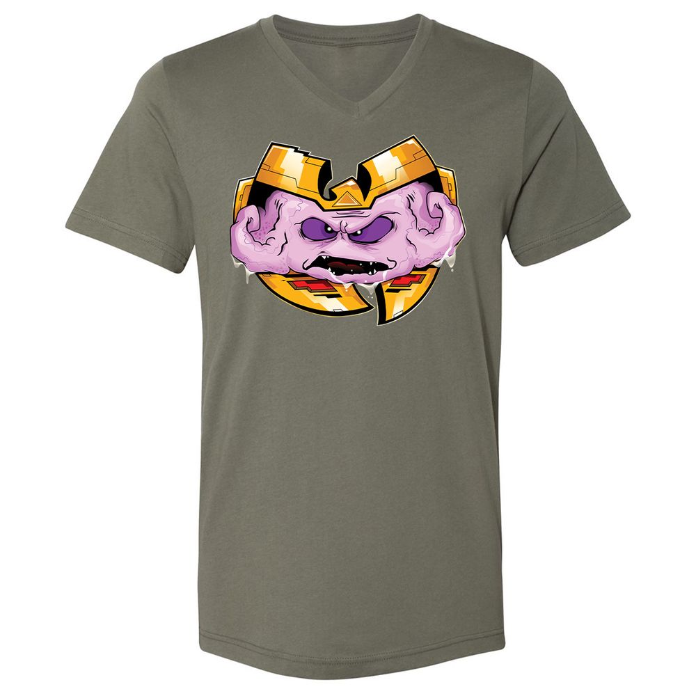 Unisex V-Neck T-Shirt - JXWFNFY1 - Military Green - 10