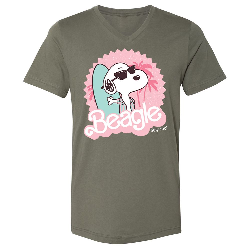 Unisex V-Neck T-Shirt - MP4NN8EC - Military Green - 10