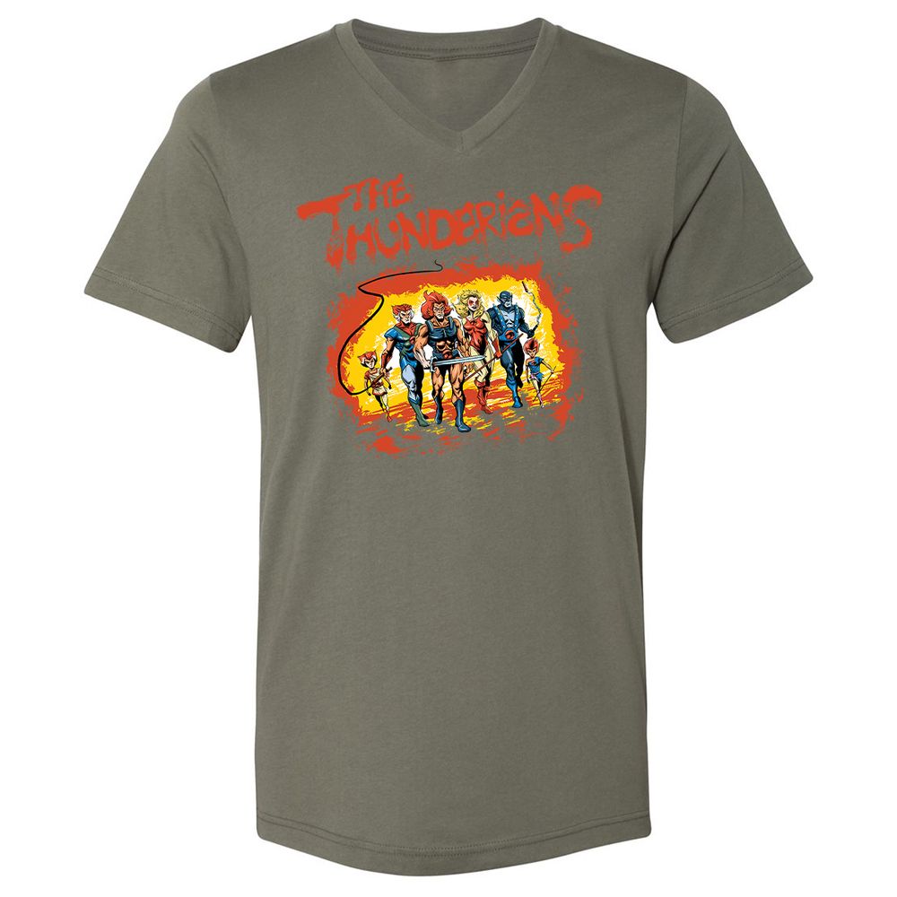 Unisex V-Neck T-Shirt - U362G1W8 - Military Green - 10