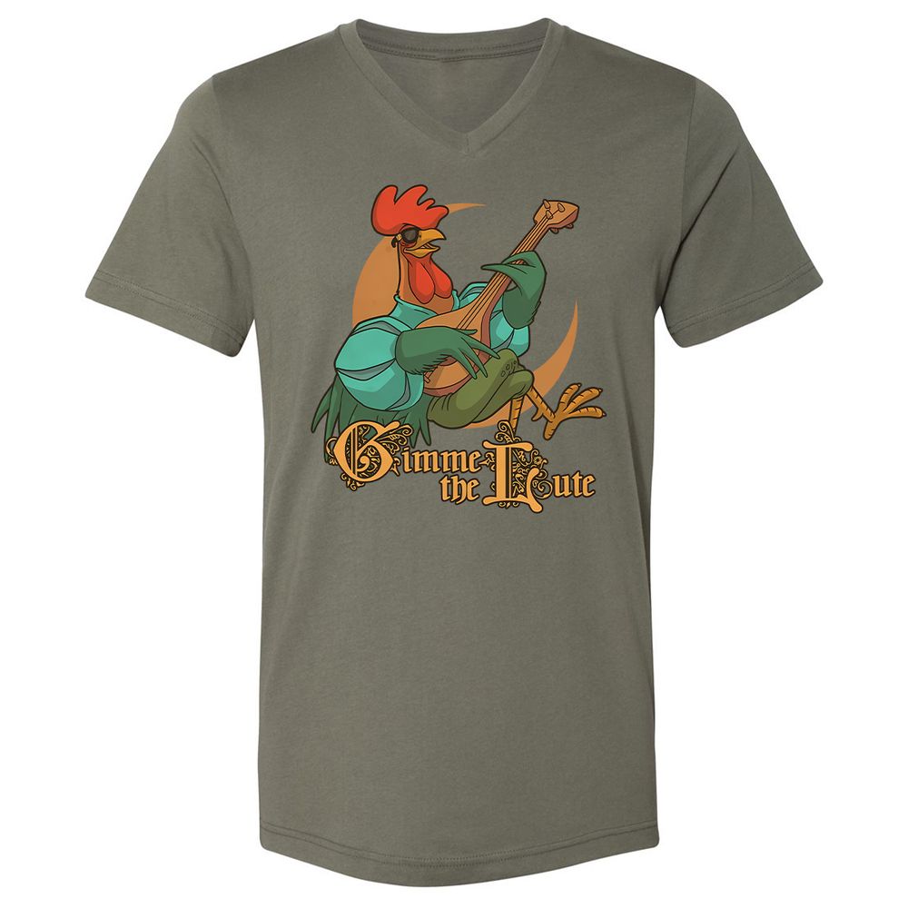 Unisex V-Neck T-Shirt - 6M3M9VZ9 - Military Green - 10