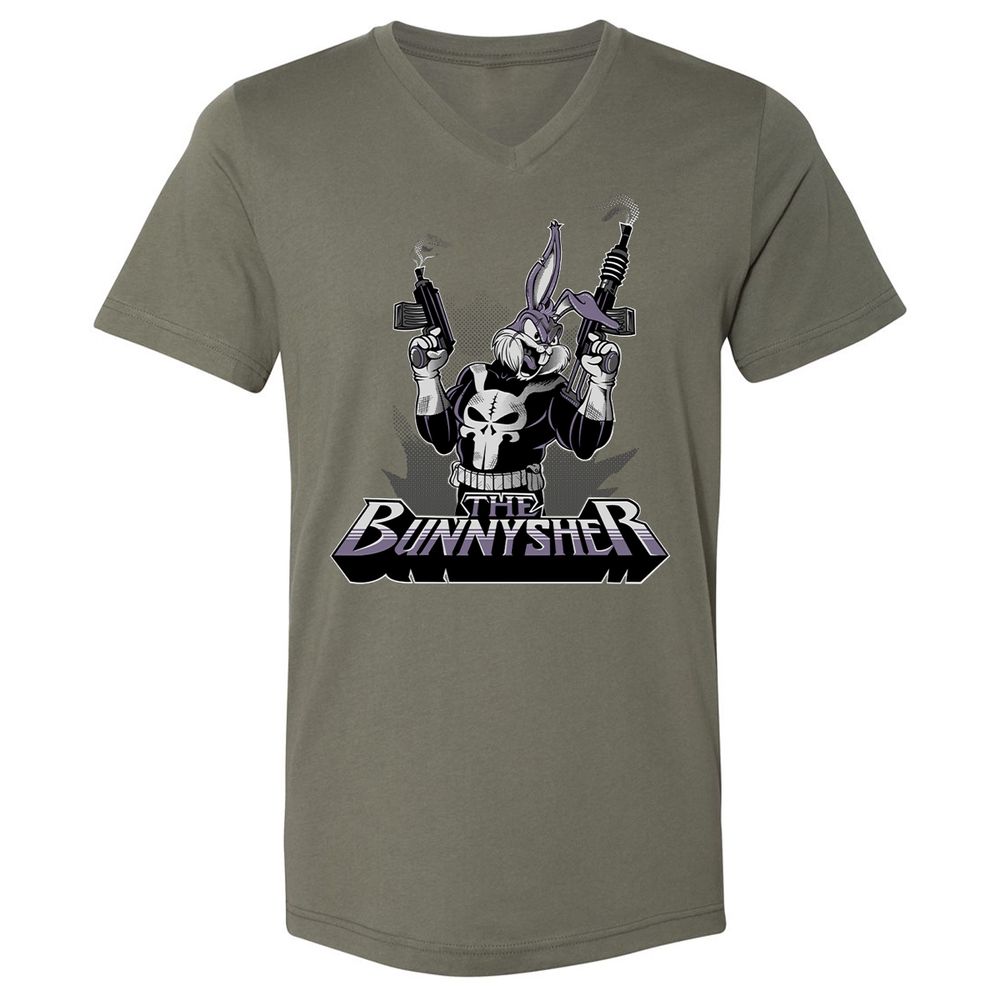 Unisex V-Neck T-Shirt - 941F5U3S - Military Green - 10