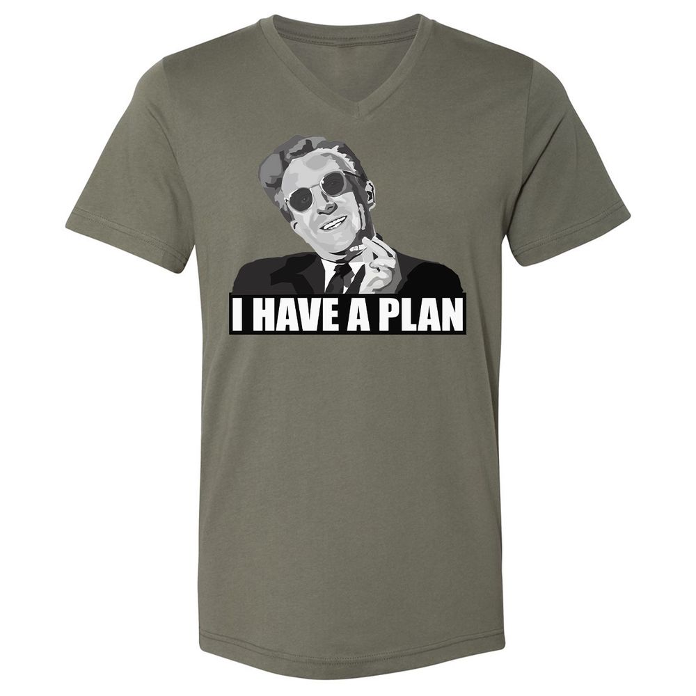 Unisex V-Neck T-Shirt - HH31H6C1 - Military Green - 10