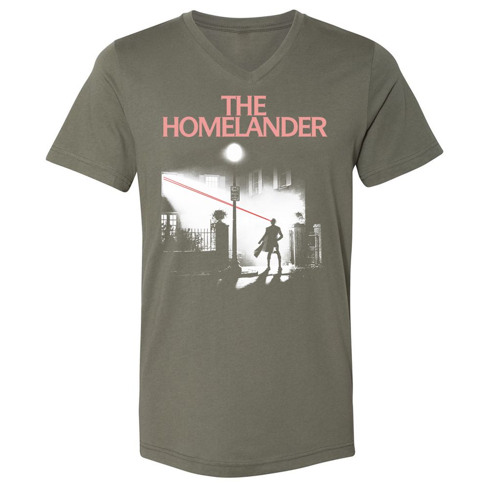 Unisex V-Neck T-Shirt - DDU3LFH3 - Military Green - 10