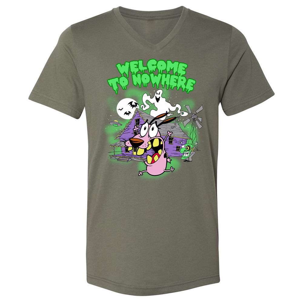 Unisex V-Neck T-Shirt - 3RLZRZQK - Military Green - 10