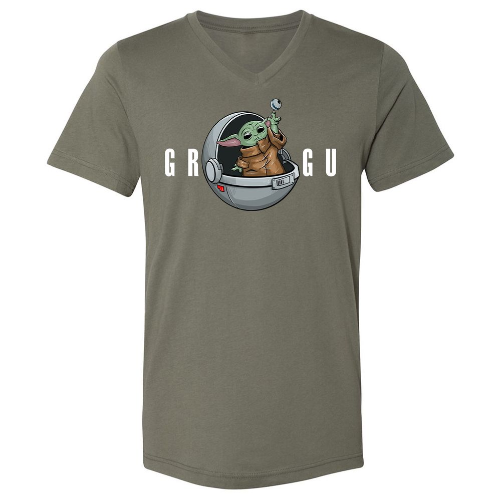 Unisex V-Neck T-Shirt - RQE1MJUL - Military Green - 10