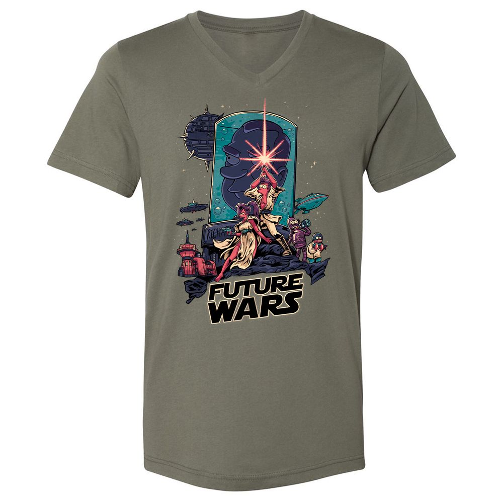 Unisex V-Neck T-Shirt - D3KT9KE3 - Military Green - 10