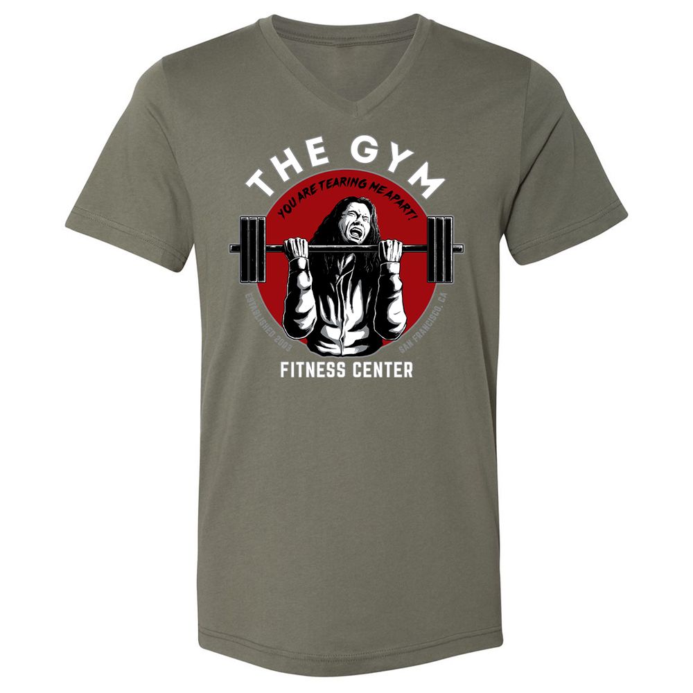 Unisex V-Neck T-Shirt - PWBKRNHX - Military Green - 10