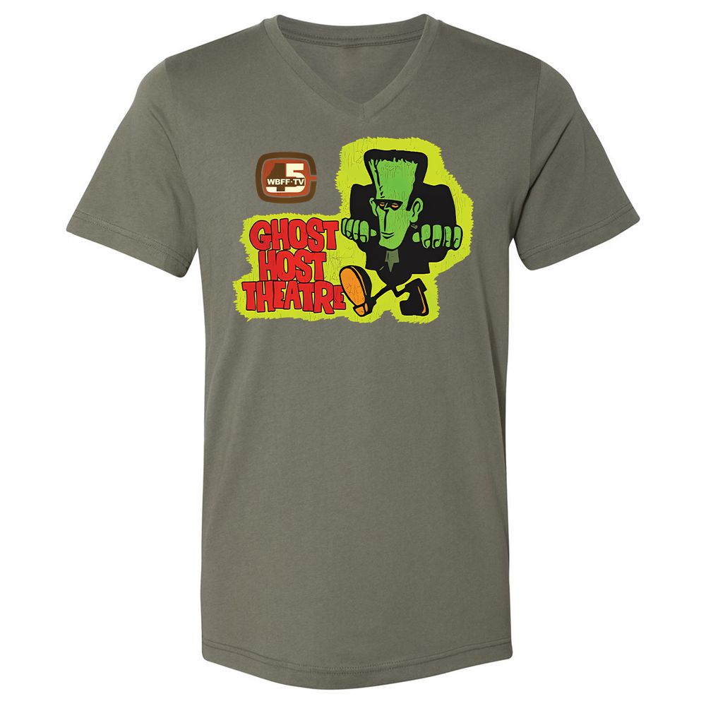 Unisex V-Neck T-Shirt - R1Z1YARD - Military Green - 10
