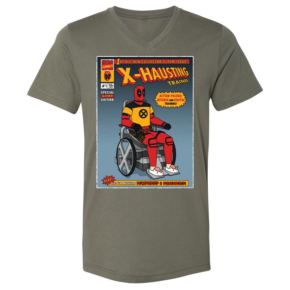 Unisex V-Neck T-Shirt - T2BMXLKK - Military Green - 10