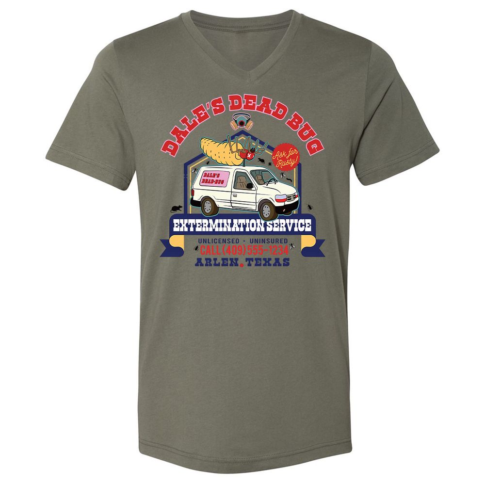 Unisex V-Neck T-Shirt - H8UVTYSC - Military Green - 10