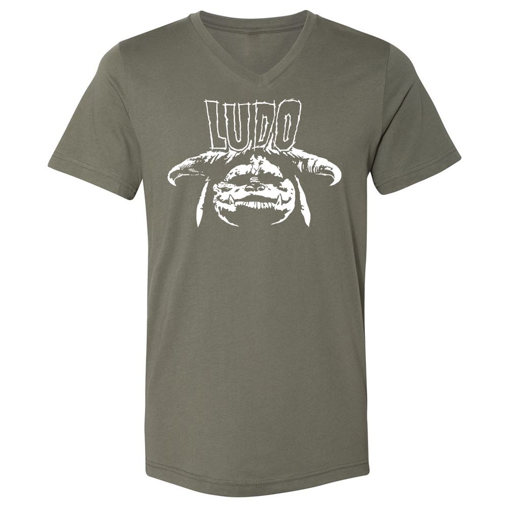 Unisex V-Neck T-Shirt - WY2V2PXT - Military Green - 10