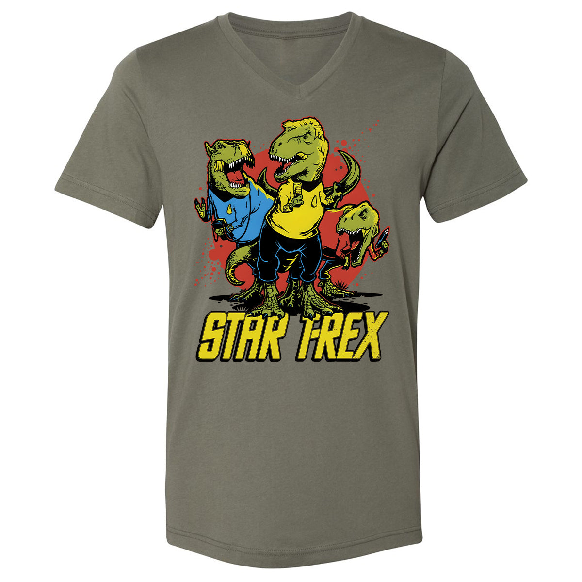 Unisex V-Neck T-Shirt - AWFF368G - Military Green - 10