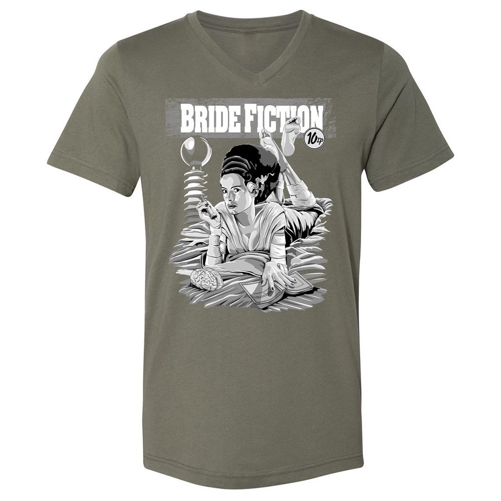 Unisex V-Neck T-Shirt - 733FYL3C - Military Green - 10