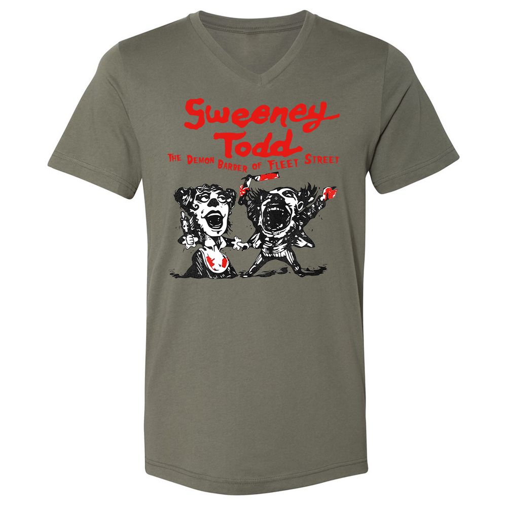 Unisex V-Neck T-Shirt - VVPKU66S - Military Green - 10