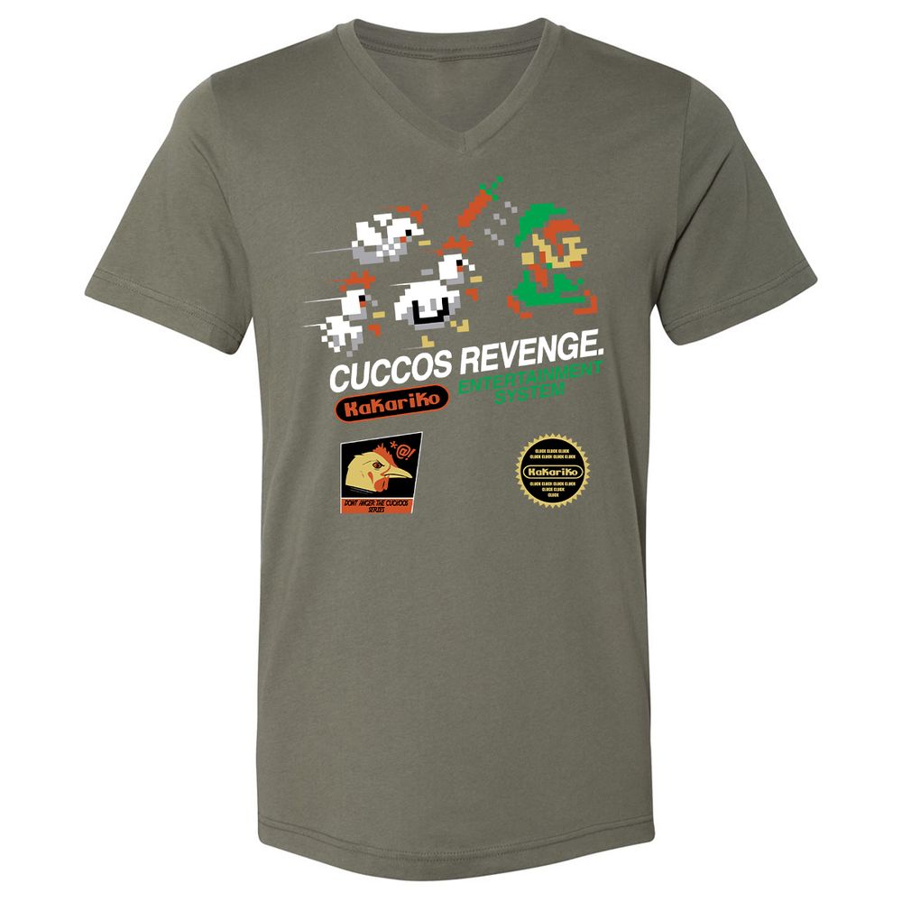 Unisex V-Neck T-Shirt - 5YHBQBQD - Military Green - 10